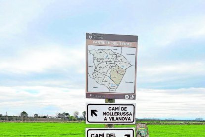 Un dels nous senyals instal·lats. - AJUNTAMENT DE GOLMÉS