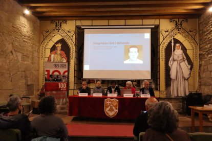 El acto celebrado ayer en L’Espluga sobre el centenario del complot. - JOSEP LLUÍS COTS (WALTER)