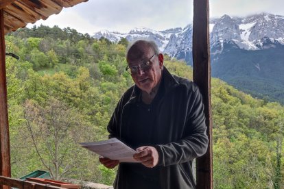 Miquel Dalmau, ahir a la seua casa de Cava.