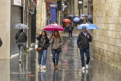 Un día lluviosos en Lleida.