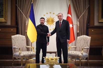 Erdogan rep Zelenski a Ankara abans de començar les negociacions de pau amb Rússia. - UKRAINIAN PRESIDENCY