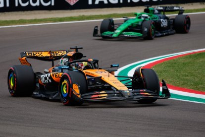 Piastri, ahir durant la sessió de qualificació a Imola. - EUROPA PRESS