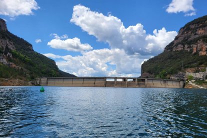 La Llosa del Cavall, al Cardener, està ja al 75% de capacitat. - AMADO FORROLLA