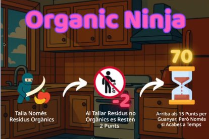 Una de les pantalles del videojoc dissenyat pels alumnes de segon d’ESO A de Fedac. - AMADO FORROLLA