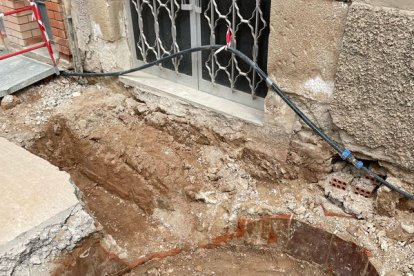 Un dels aljubs trobats al carrer Sant Pere de les Borges. - AJUNTAMENT DE LES BORGES