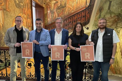 Solsona, Jiménez, Talarn, Barbero i Sabarich, ahir a la Diputació. - DIPUTACIÓ