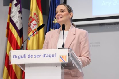 Marga Prohens anuncia l’acord dels pressupostos amb Vox. - ISAAC BUJ / EUROPA PRESS