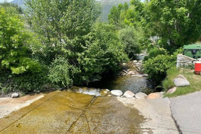 El torrent de l’Ingla, al poble de Riu de Santa Maria.