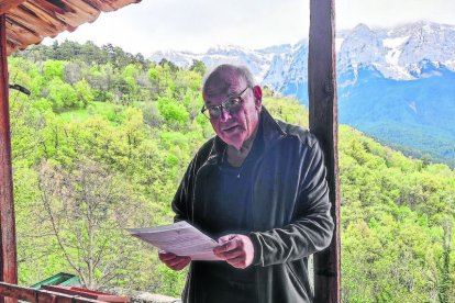 Miquel Dalmau, a la seua casa de Cava. - C.SANS
