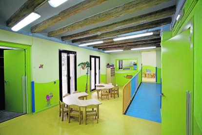 Imatge de la primera planta de la guarderia, on s’ha traslladat l’activitat fins a acabar el curs. - A. CUCURULLS