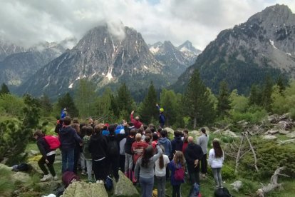 Imatge presa dimecres des del Pallars. - MONTSE BALLBÉ