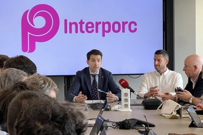 Daniel de Miguel, durant la presentació del balanç del 2024. - INTERPORC
