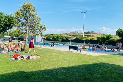 Aquest aspecte presentaven les d’Arbeca ahir a la tarda.