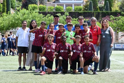 L’equip de l’EF Tàrrega A que va conquerir el torneig sub-12.