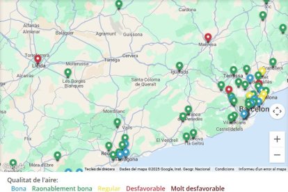 Mapa de qualitat de l'aire