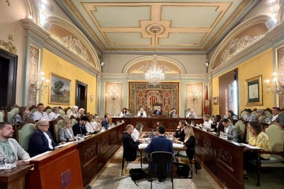 Imatge del ple de la Paeria del mes de maig passat. - AJUNTAMENT DE LLEIDA