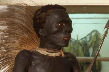 Imatge del ‘negre de Banyoles’, quan estava al Museu Darder.