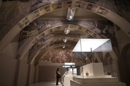 La sala del MNAC on es troben les pintures murals. - ELI DON/ACN
