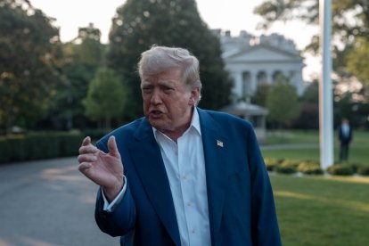 El president Donald Trump va carregar novament contra Espanya per la baixa despesa del PIB en defensa. - SAEED QAQ / ZUMA PRESS