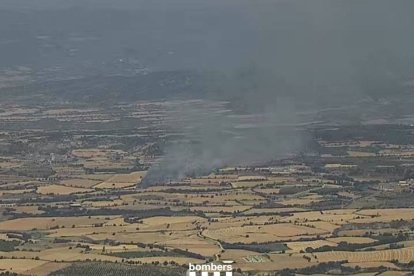 Incendi de vegetació ahir a Isona i Conca Dellà. - BOMBERS DE LA GENERALITAT