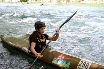 La palista del Sícoris Club Mar Busqueta.