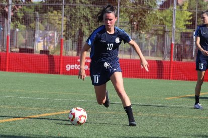 Marta Charle, durant un entrenament amb el Getafe. - CD GETAFE