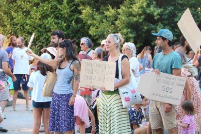 La manifestació al Pont de Suert diumenge passat. - ACN