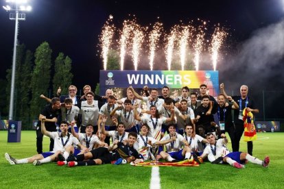 La selecció d’Aragó, amb Pol Cervera, a la línia de baix tercer per la dreta.