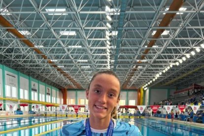 Sara Mateu, ahir amb la medalla de bronze.