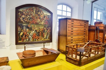 Taula del pa beneït (1551), de Pere Alegret II, procedent de l’Església de Santa Maria de Cervera (MCC 1201). Pintura al tremp i oli sobre fusta.