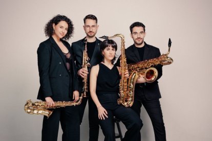Osimun Quartet, amb el lleidatà Ricard Martínez (dreta).