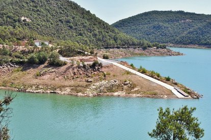 Imatge d’arxiu de l’embarcador de Vilaplana a Rialb. - E. FARNELL