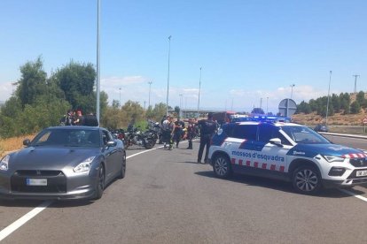 Els infractors van ser aturats quan van arribar a Lleida. - MOSSOS D’ESQUADRA