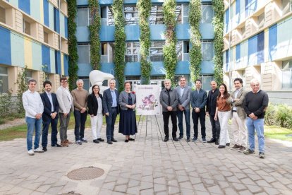 Imatge dels representants de les empreses que conformen la plataforma Lleida Alimenta. - LLEIDA ALIMENTA