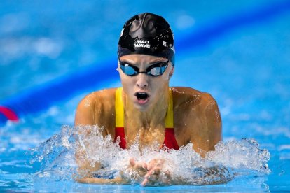 Emma Carrasco, ahir durant la competició a Singapur. - RFEN