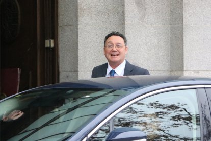 El fiscal general de l'Estat, Álvaro García Ortiz, aquest dimecres en la seva arribada al Tribunal Suprem