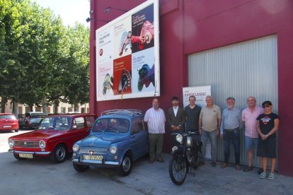 Presentació ahir del certamen davant del pavelló firal. - J. ANDRÉS