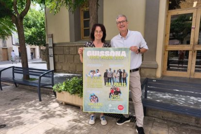 La regidora de Festes, Agnès Pla, i l’alcalde, Jaume Ars. - AJUNTAMENT DE GUISSONA