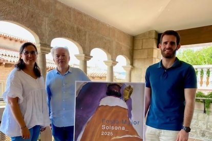 La presentació de la festa major de Solsona amb el guanyador del cartell anunciador de la 372 edició.; Array