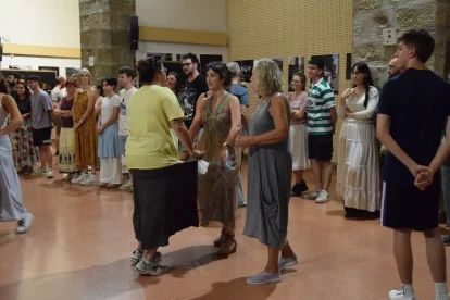 Assaig del ball cerdà, dimarts, a la sala de Sant Domènec de la Seu. - C.SANS