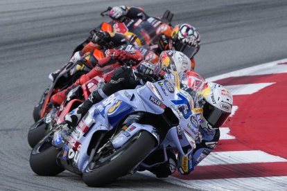 Álex Márquez (BK8 Gresini Racing MotoGP) durante el Gran Premio de Cataluña, que se disputa en el circuito de Barcelona-Cataluña en Montmeló. EFE/ Alejandro Garcia