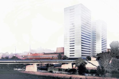 Recreació virtual del projecte presentat el 2019 per a les Torres del Cel. - MAGDALENA ALTISENT