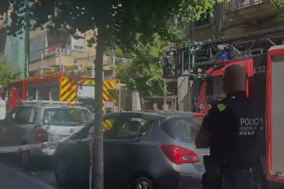 Un petit foc a General Brito de Lleida