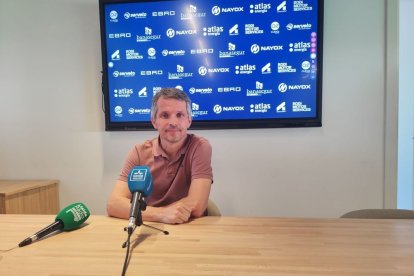 Xavier Bartolo, en una imatge recent a la sala de premsa del Municipal Ramon Farrús. - JCMC