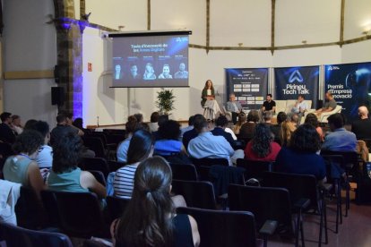 La jornada de tecnologia es va desenvolupar a la sala de Sant Domènec de la Seu. - C.SANS
