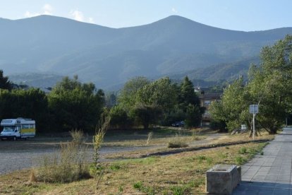 Imatge dels terrenys de l’Horta del Valira on es construirà Inefc Pirineus. - C. SANS