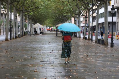 Un dia plujós a Lleida.