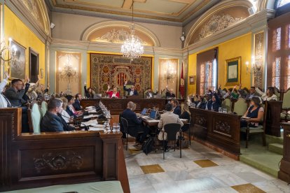 Un moment del ple de la Paeria d'aquest divendres.