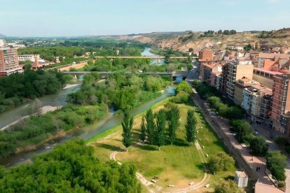 Imatge d’arxiu del nucli urbà de Fraga.