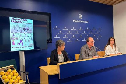 La presentació de la Fira del Préssec d’Alfarràs. - D.LL.